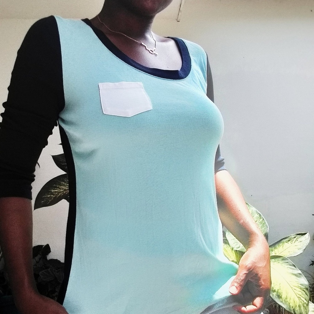 Talbots Top Blue